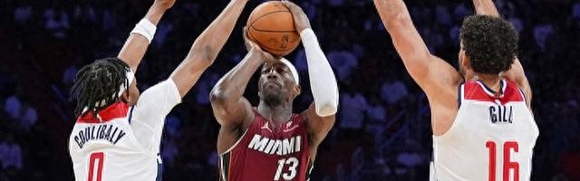 天天盈球即时比分直播-阿德巴约破纪录，奇才主帅：第四节不像真正的篮球比赛|热火|巴姆-阿德巴约|巴姆·阿德巴约|华盛顿奇才队|NBA常规赛_新浪体育_新浪新闻