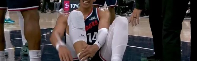 天天盈球-快船官方：尼德豪瑟右脚受伤，将缺席对阵步行者剩余比赛